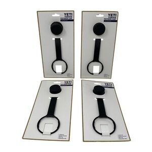 (LOT OF 4) YETI Yonder Tether Cap Top Black Chug Cap Water Bottle Accessory NEW